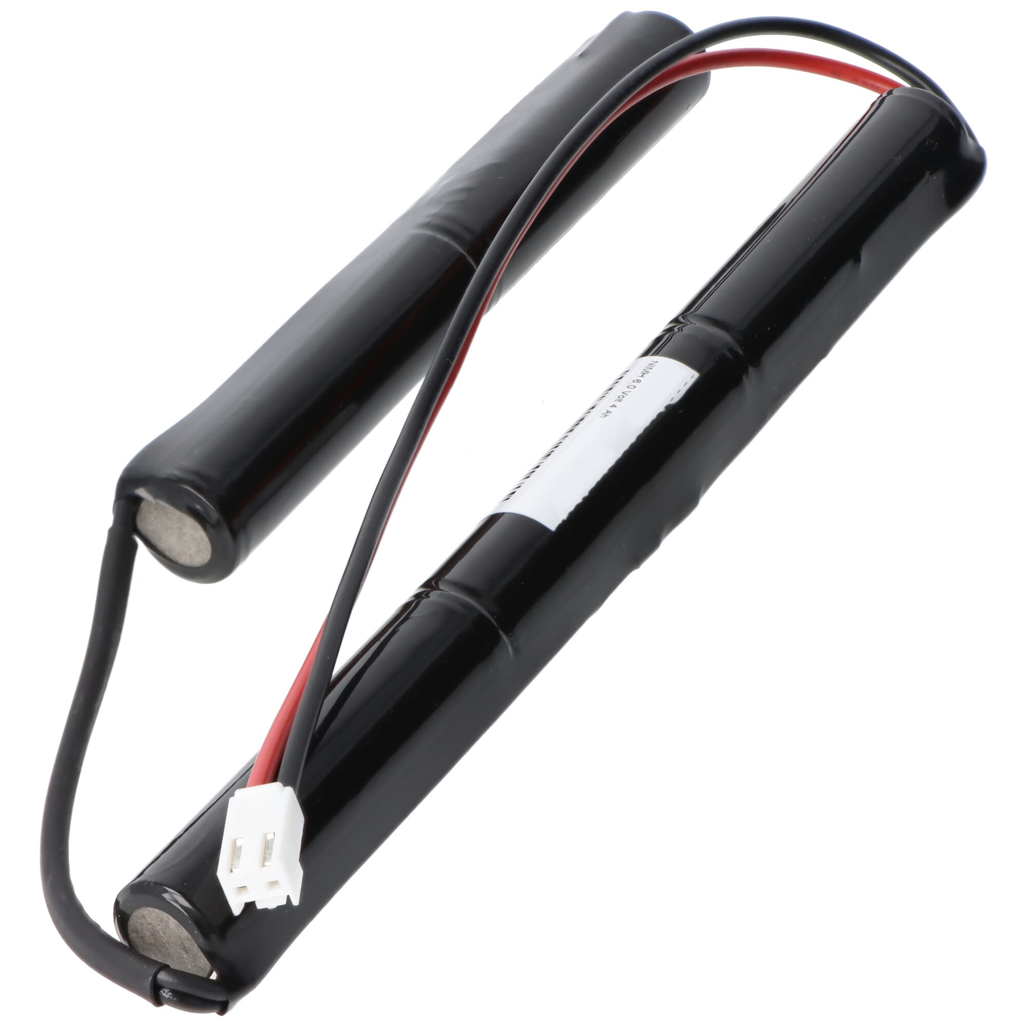 Batterie pour éclairage de secours 6 volts 4000mAh avec câble de connexion de 25 cm et prise JST VHR-2