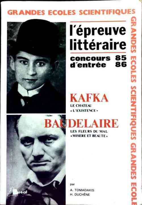 L'épreuve littéraire 1985-1986 - Collectif