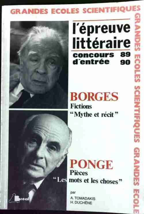 L'épreuve littéraire 1989-1990 - Collectif