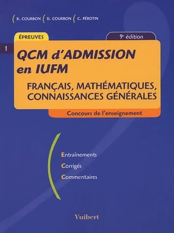 QCM d'admission en IUFM - Bernard Courbon